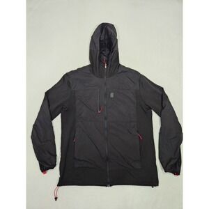 Topo Designs Jacket Men's Hooded Lightweight Windbreaker Full Zip‎ Size Large